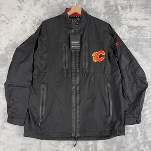 Fanatics Authentic Pro NHL Calgary Flames Full-Zip Coaches Jacket Medium NWT